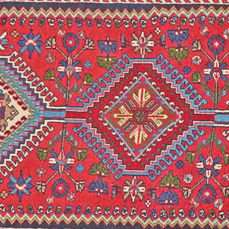 Yalameh · Handgeknüpft – Rot, 290x84 cm