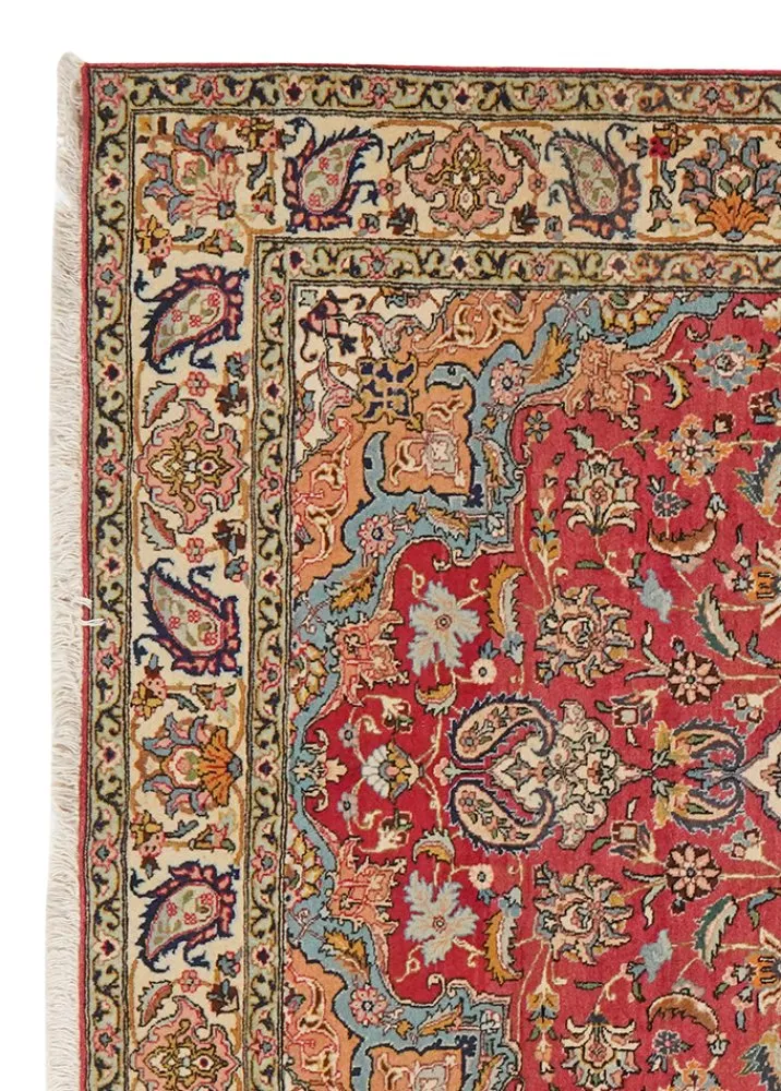 Tabriz Old · Handgeknüpft – Rot, 215x140 cm