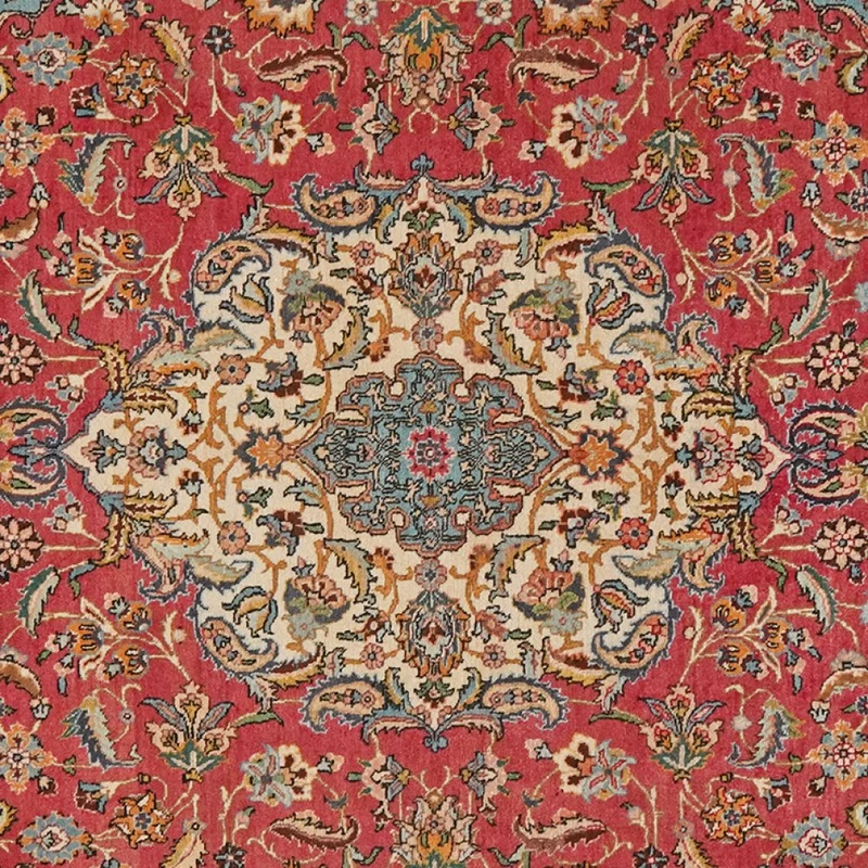 Tabriz Old · Handgeknüpft – Rot, 215x140 cm