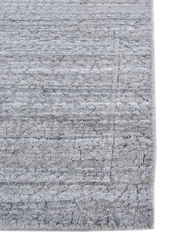 Viskose Teppich - 75 x 120 cm - grau