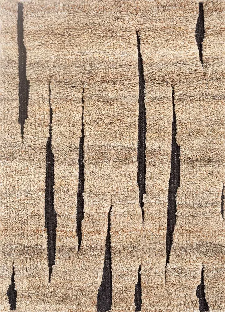 Wollteppich - 60 x 90 cm - beige
