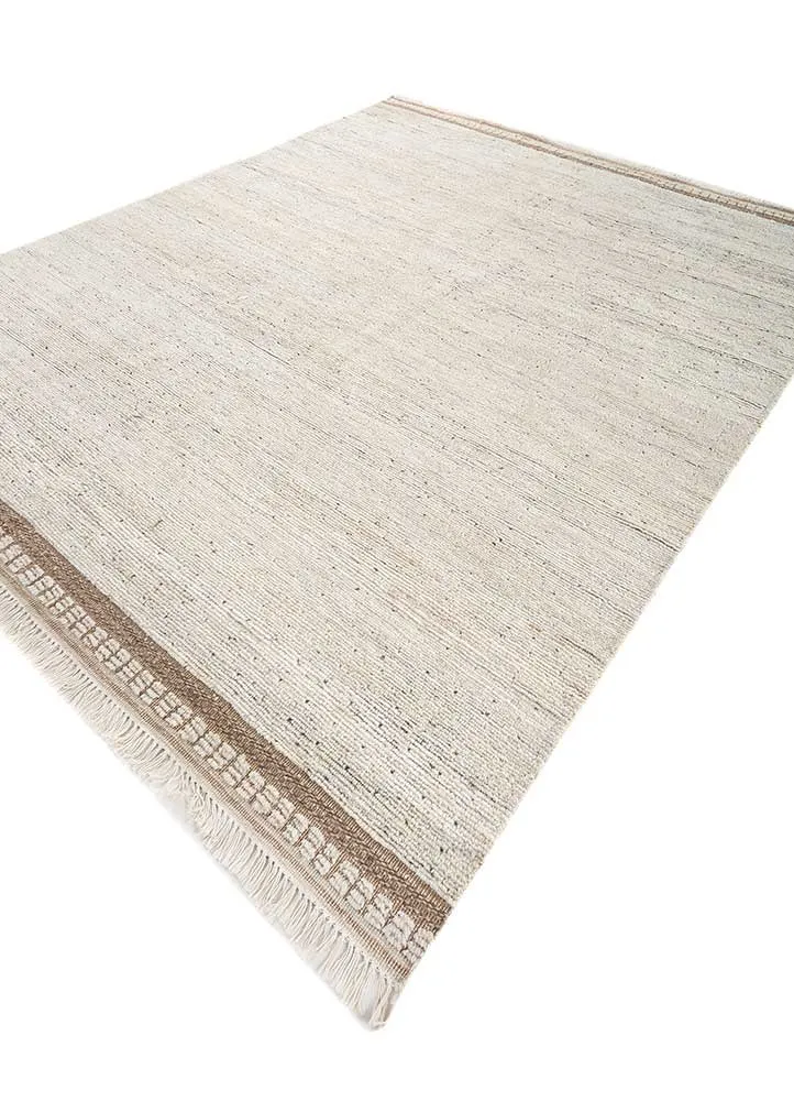 Wollteppich - 120 x 180 cm - creme