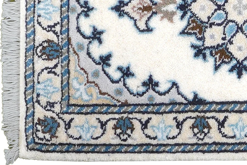 Nain 12La · Handgeknüpft – Beige, 58x39 cm