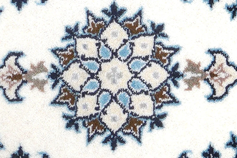 Nain 12La · Handgeknüpft – Beige, 58x39 cm