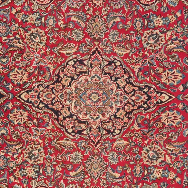 Kashan · Handgeknüpft – Rot, 218x140 cm