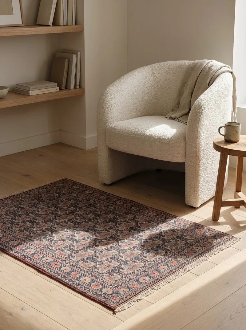 Tabriz Antique · Handgeknüpft – Beige, 86x62 cm