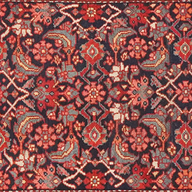 Farahan · Handgeknüpft – Blau, 331x93 cm