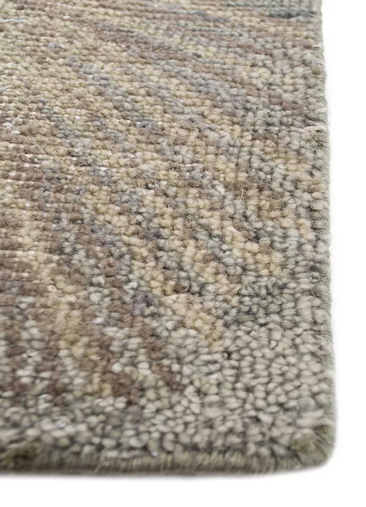 Wollteppich - 240 x 300 cm - dunkelbeige