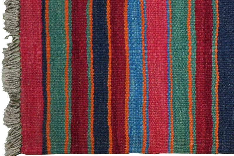 Kelim Gashgai · Handgewebt – Bunt, 197x65 cm