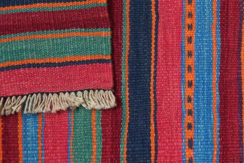 Kelim Gashgai · Handgewebt – Bunt, 197x65 cm