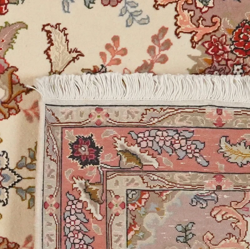 Tabriz 50 Raj · Handgeknüpft – Beige, 199x82 cm
