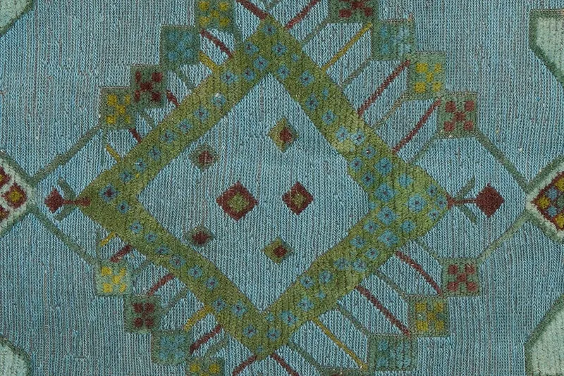 Kelim Belutch · Handgewebt – Blau, 245x209 cm