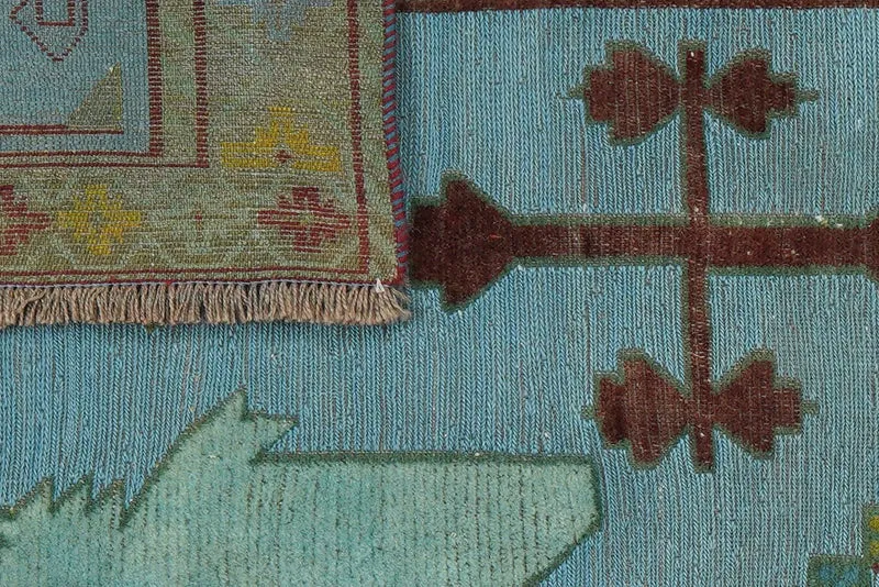 Kelim Belutch · Handgewebt – Blau, 245x209 cm