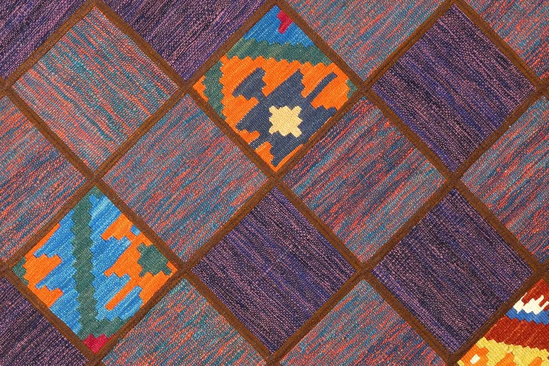 Kelim Tekkeh · Handgewebt – Bunt, 200x150 cm