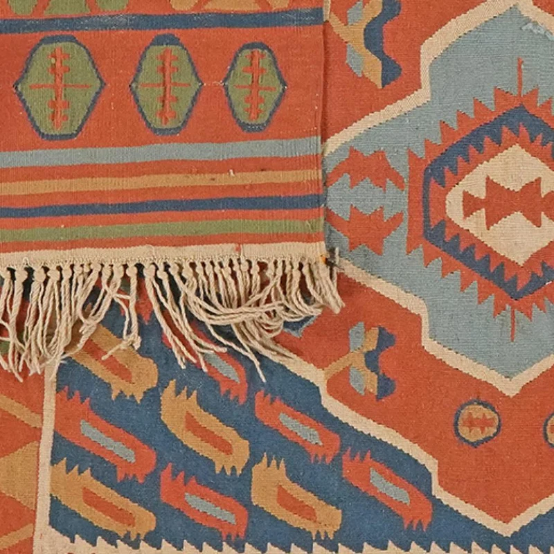 Kelim · Handgewebt – Blau, 167x117 cm