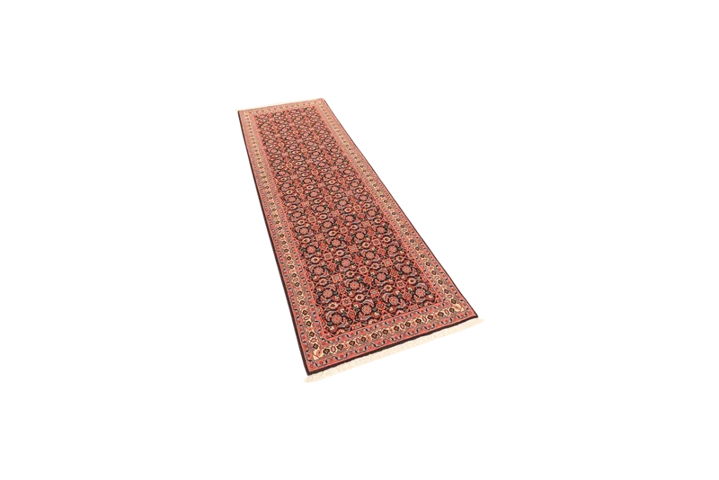 Tabriz 50 Raj · Handgeknüpft – Schwarz, 200x69 cm