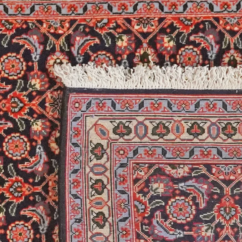 Tabriz 50 Raj · Handgeknüpft – Schwarz, 200x69 cm