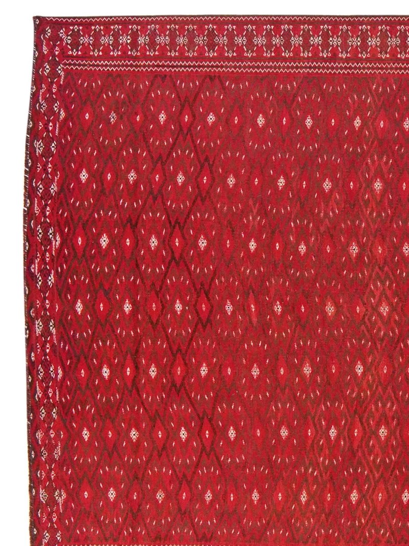 Kelim Turkman · Handgewebt – Rot, 366x212 cm