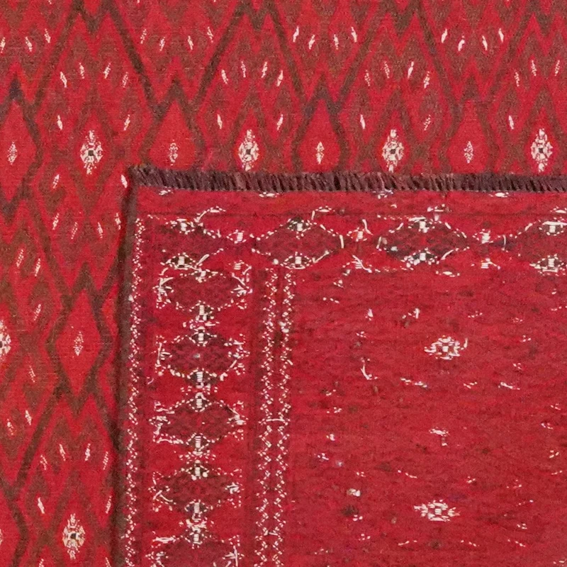 Kelim Turkman · Handgewebt – Rot, 366x212 cm