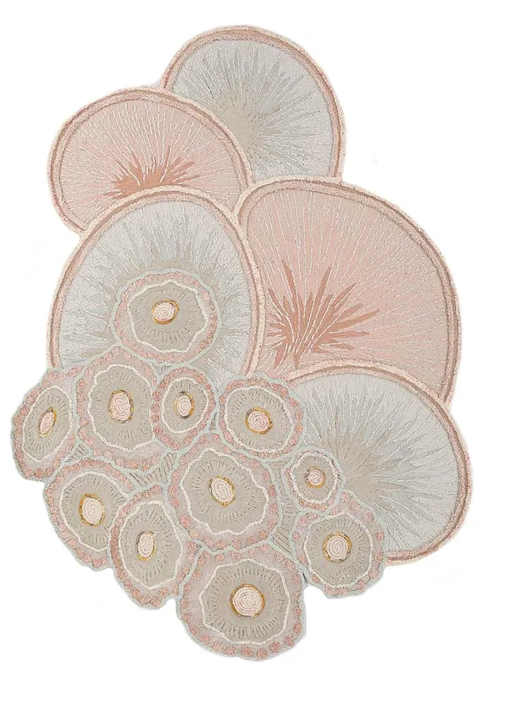 Wollteppich sonderform - 180 x 240 cm - beige