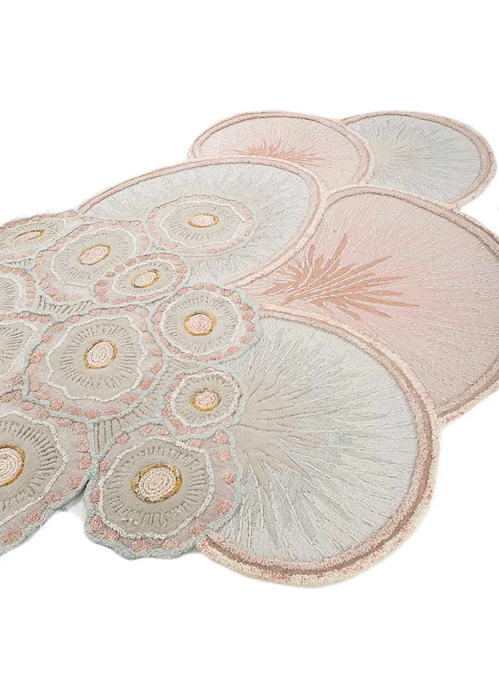 Wollteppich sonderform - 180 x 240 cm - beige