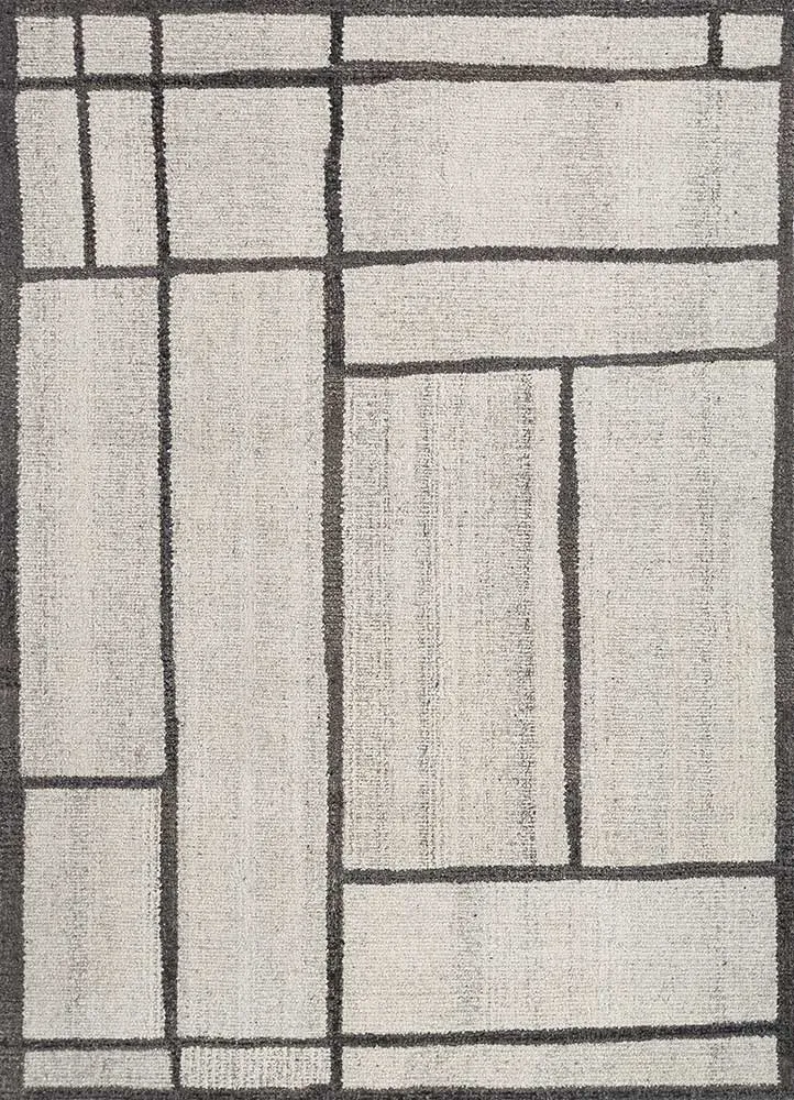 Wollteppich - 150 x 240 cm - creme