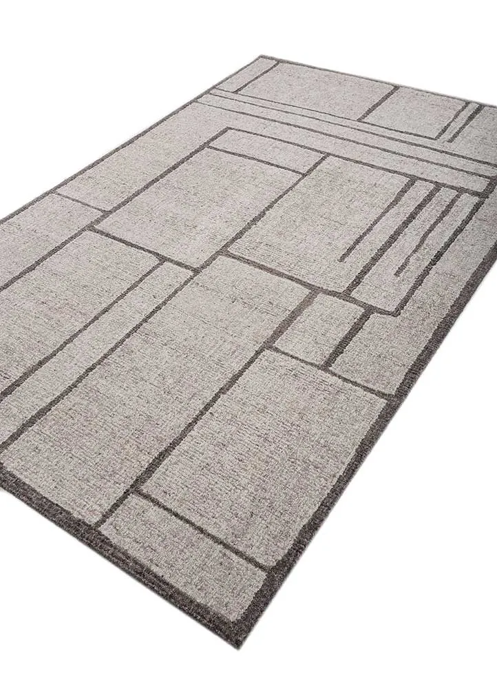 Wollteppich - 150 x 240 cm - beige