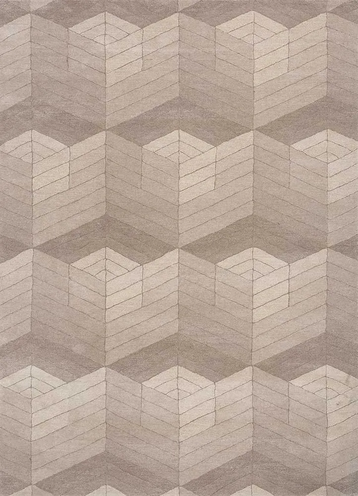 Wollteppich - 180 x 270 cm - gold
