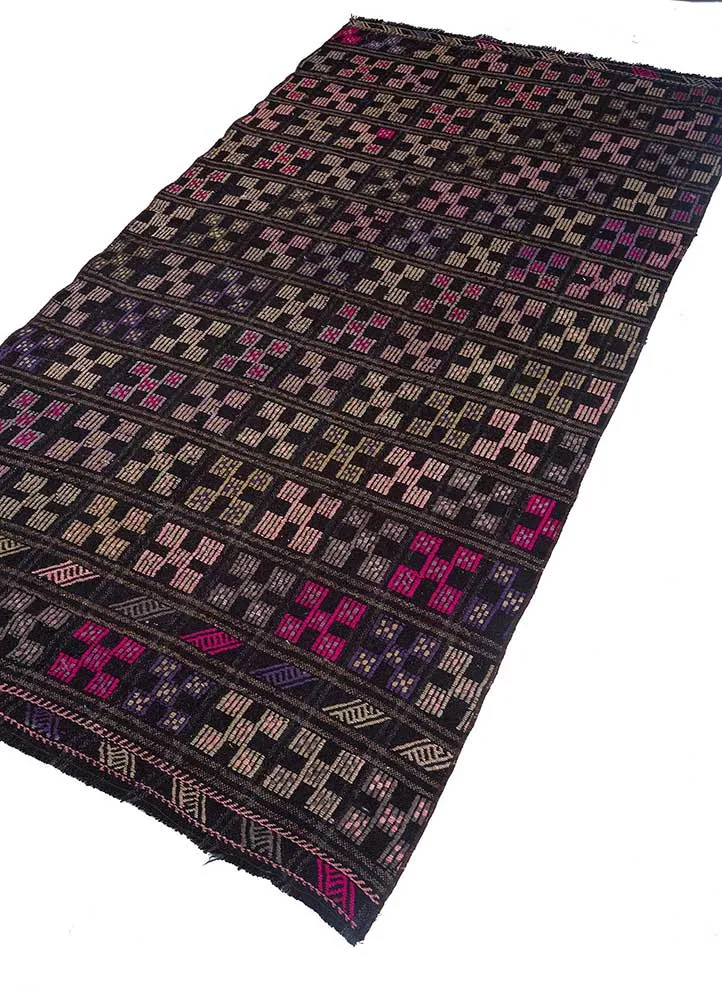 Wollteppich - 120 x 228 cm - lila