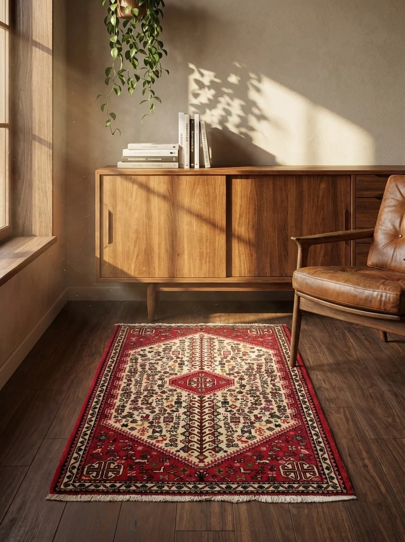 Abadeh · Handgeknüpft – Beige, 150x72 cm