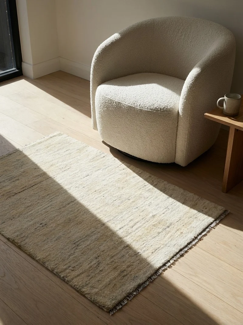 Gabbeh · Handgeknüpft – Beige, 130x84 cm