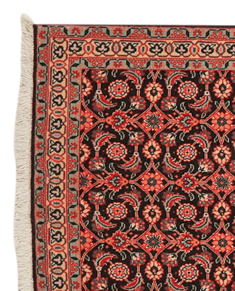 Tabriz 50 Raj · Handgeknüpft – Blau, 204x62 cm