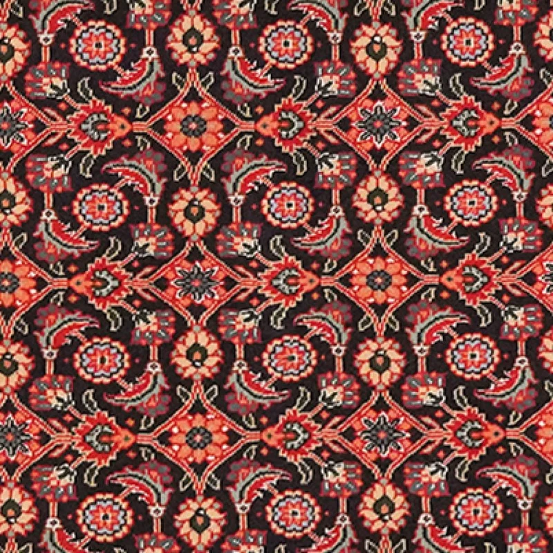 Tabriz 50 Raj · Handgeknüpft – Blau, 204x62 cm