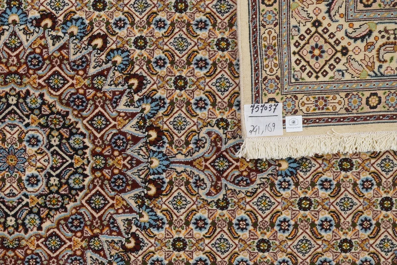 Moud Mahi · Handgeknüpft – Braun, 241x169 cm