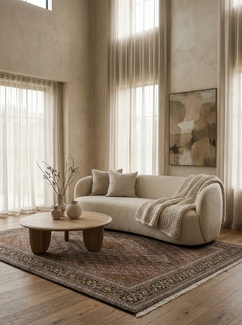 Tabriz 40 Raj · Handgeknüpft – Braun, 246x197 cm