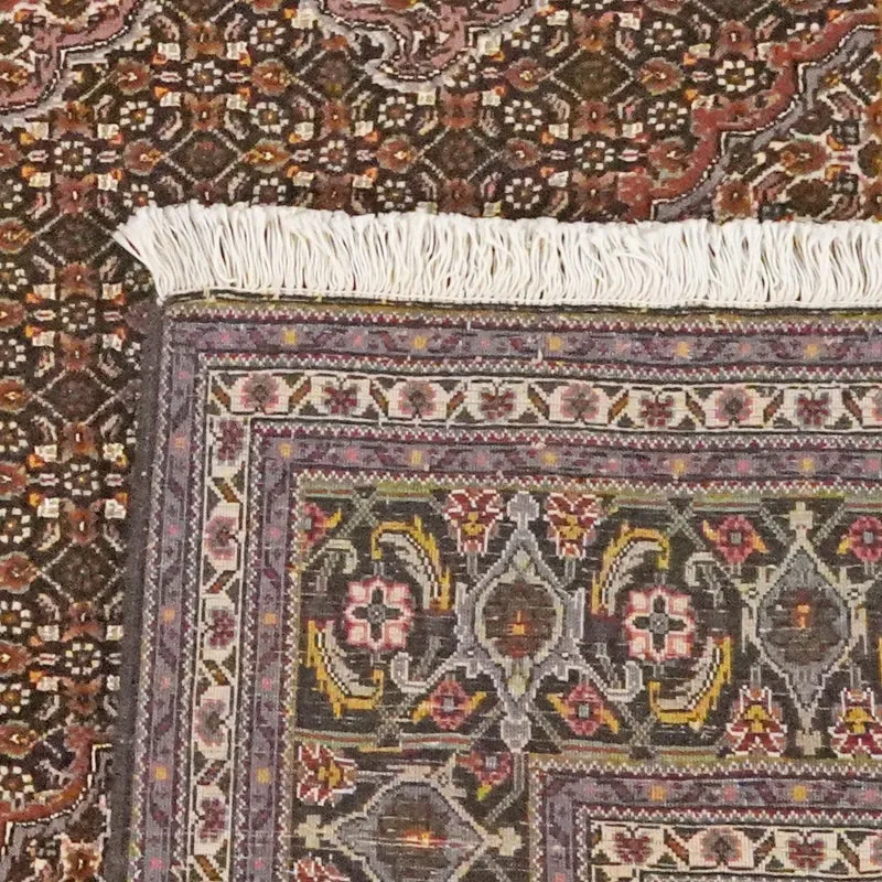 Tabriz 40 Raj · Handgeknüpft – Braun, 246x197 cm