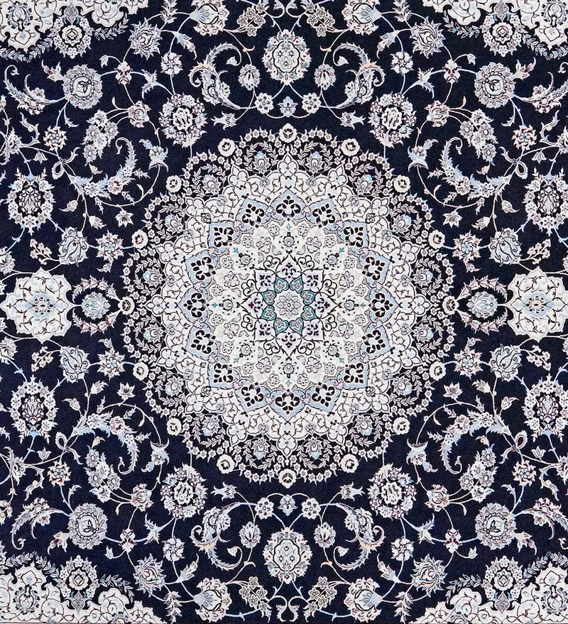Nain 6La · Handgeknüpft – Blau, 361x261 cm