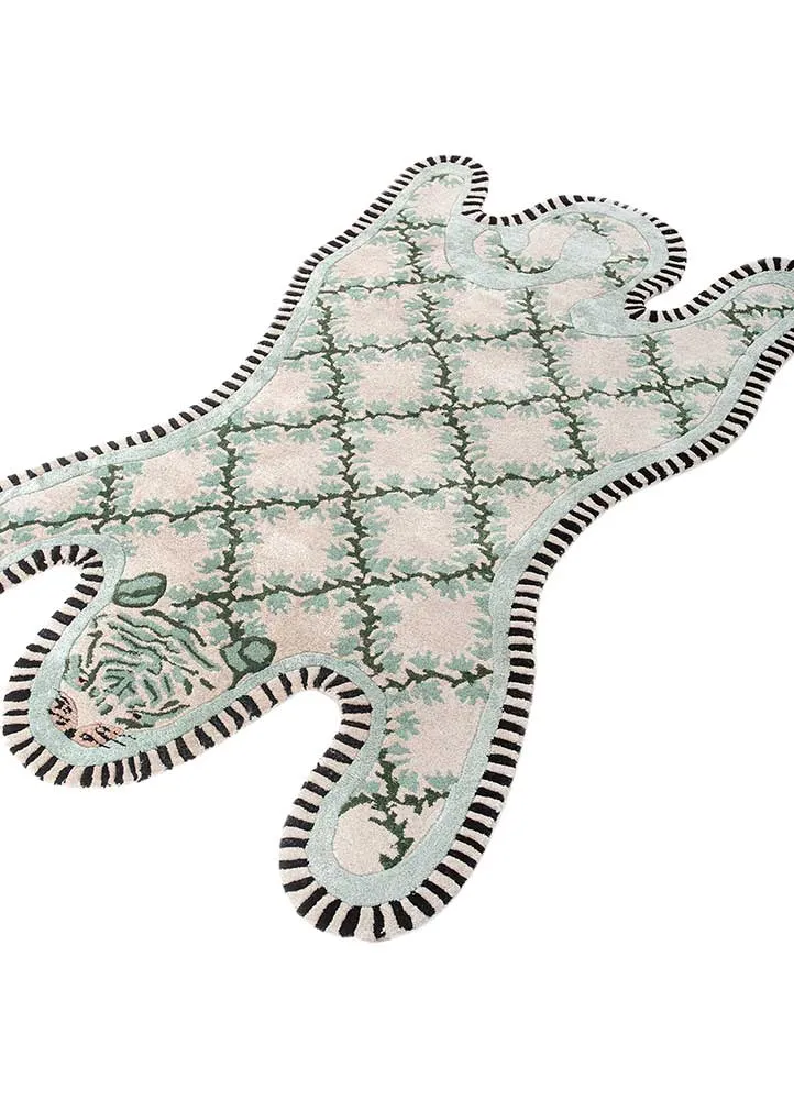 Kinderteppich sonderform - 90 x 143 cm - grün
