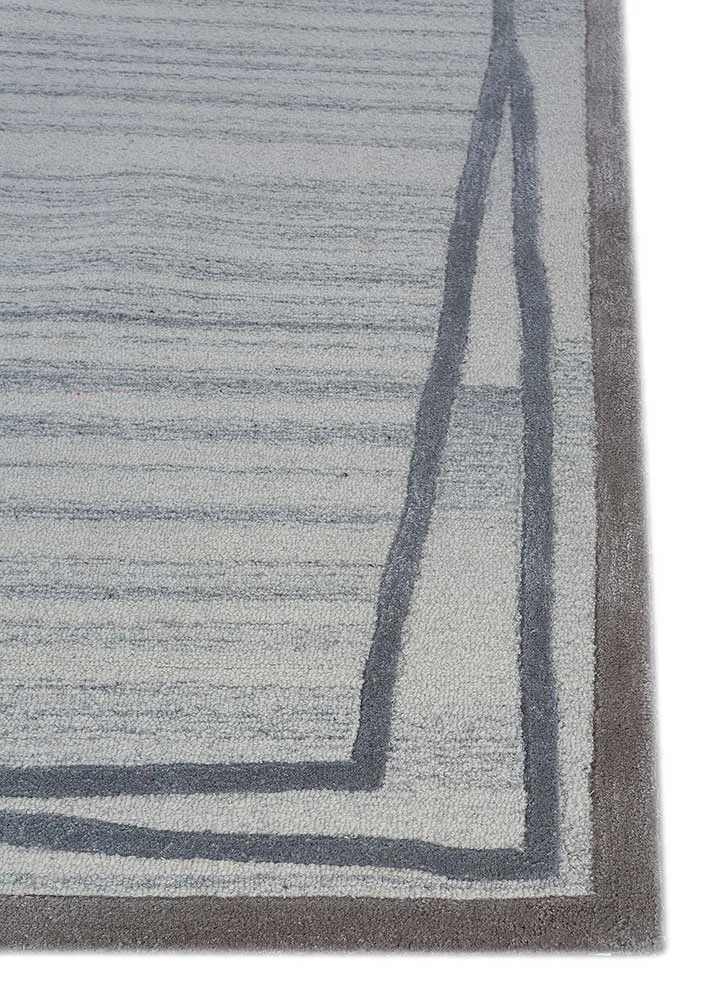 Wollteppich - 180 x 270 cm - grau