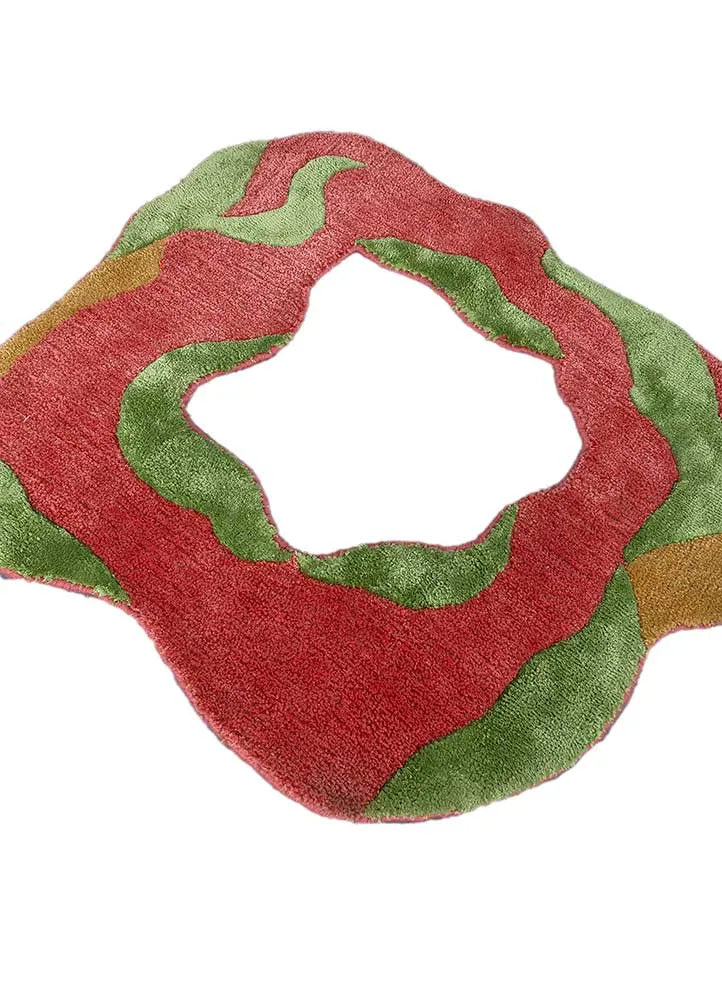 Designer Teppich sonderform - 70 x 80 cm - orange