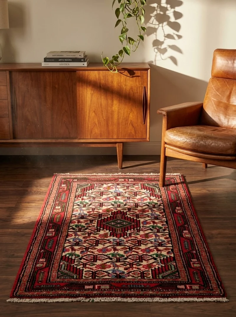 Assadabad · Handgeknüpft – Beige, 97x59 cm
