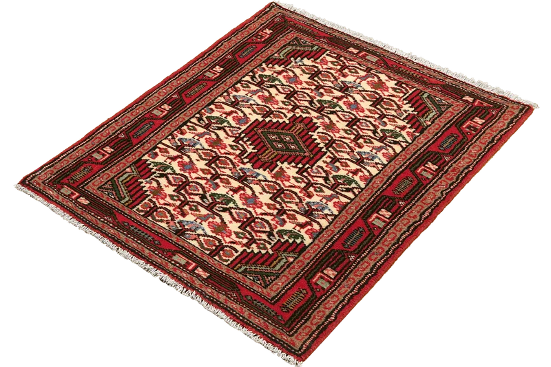 Assadabad · Handgeknüpft – Beige, 97x59 cm
