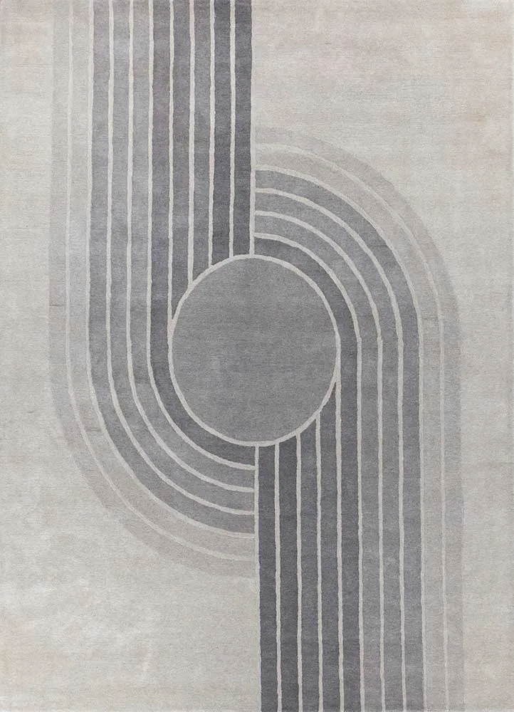Wollteppich - 150 x 240 cm - grau