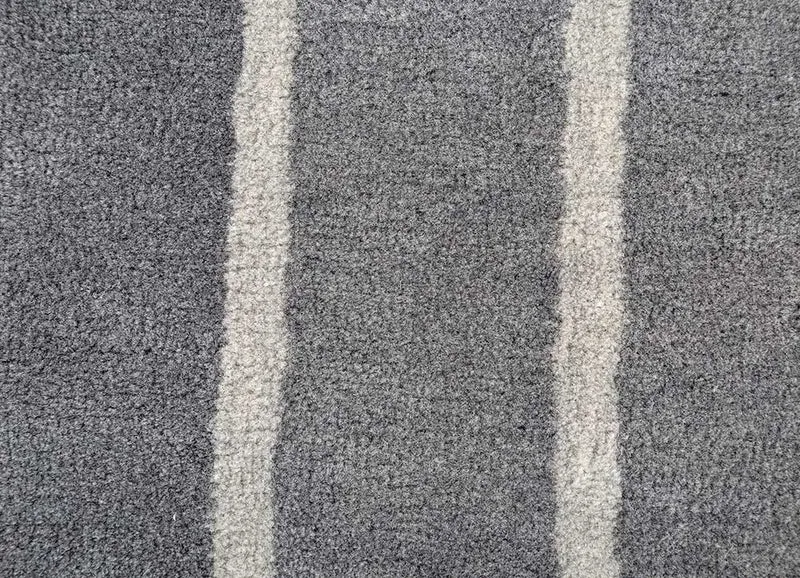 Wollteppich - 150 x 240 cm - grau