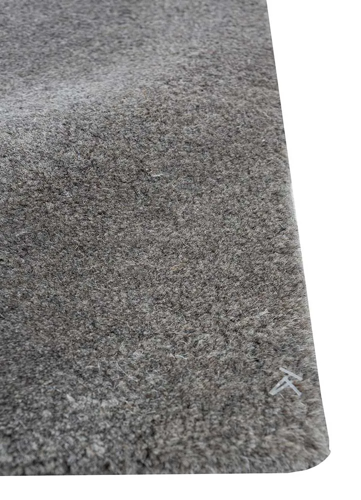 Wollteppich - 360 x 450 cm - grau