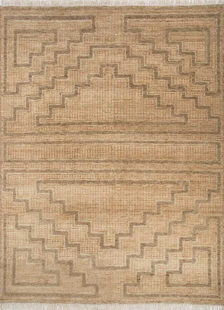 Wollteppich - 240 x 300 cm - gold