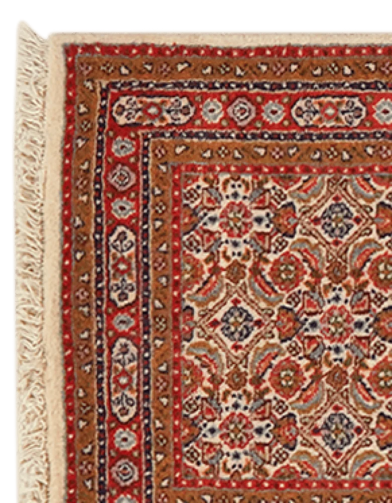 Moud Mahi · Handgeknüpft – Beige, 195x49 cm
