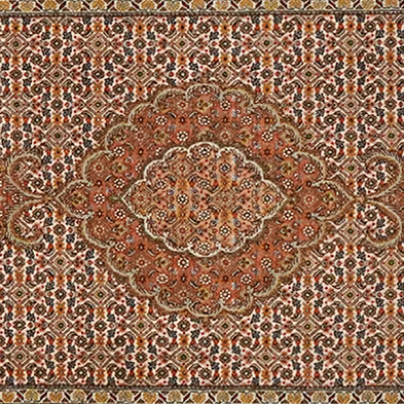 Tabriz 50 Raj · Handgeknüpft – Braun, 315x83 cm