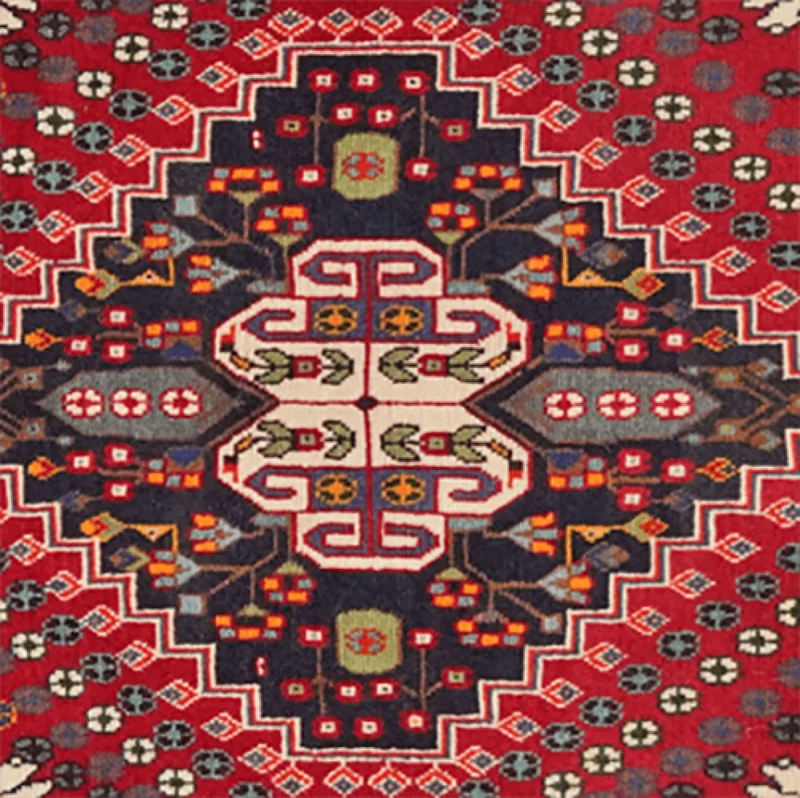 Gashgai · Handgeknüpft – Rot, 60x65 cm