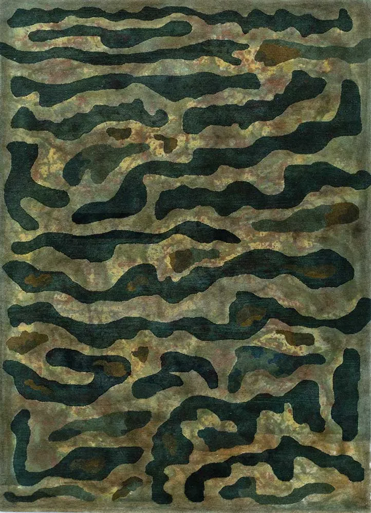 Wollteppich - 180 x 270 cm - grün